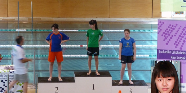 Nahia Jie Villamediana campeona de Euskadi de natación