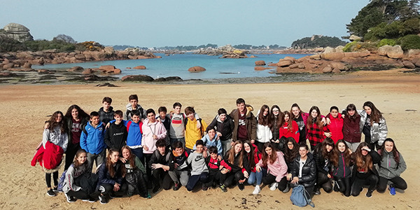 Los alumnos en Bretaña