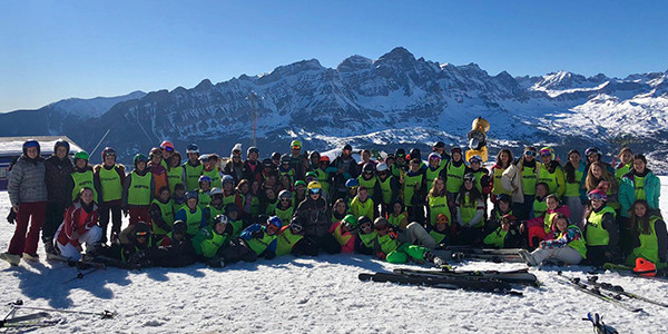 El alumnado en Panticosa