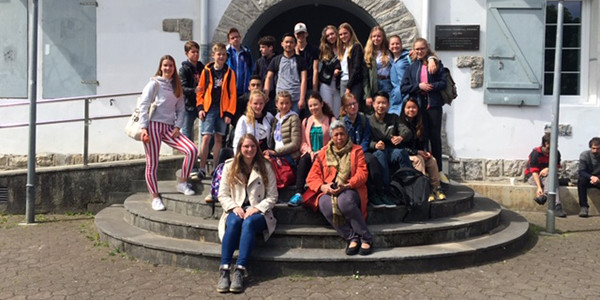 El grupo de alumnos y profesores holandeses