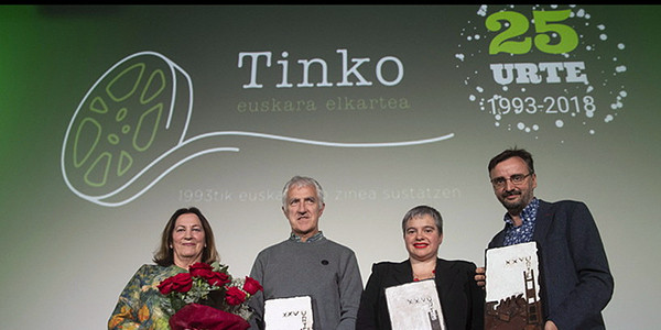 Reconocimiento de Tinko Euskara Elkartea a Joxe Ramon Iturain